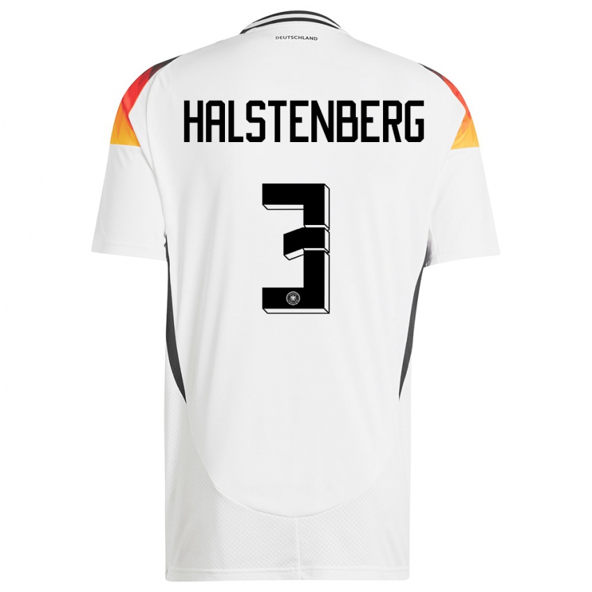 Bambino Maglia Germania Marcel Halstenberg #3 Bianco Kit Gara Home 24-26 Maglietta