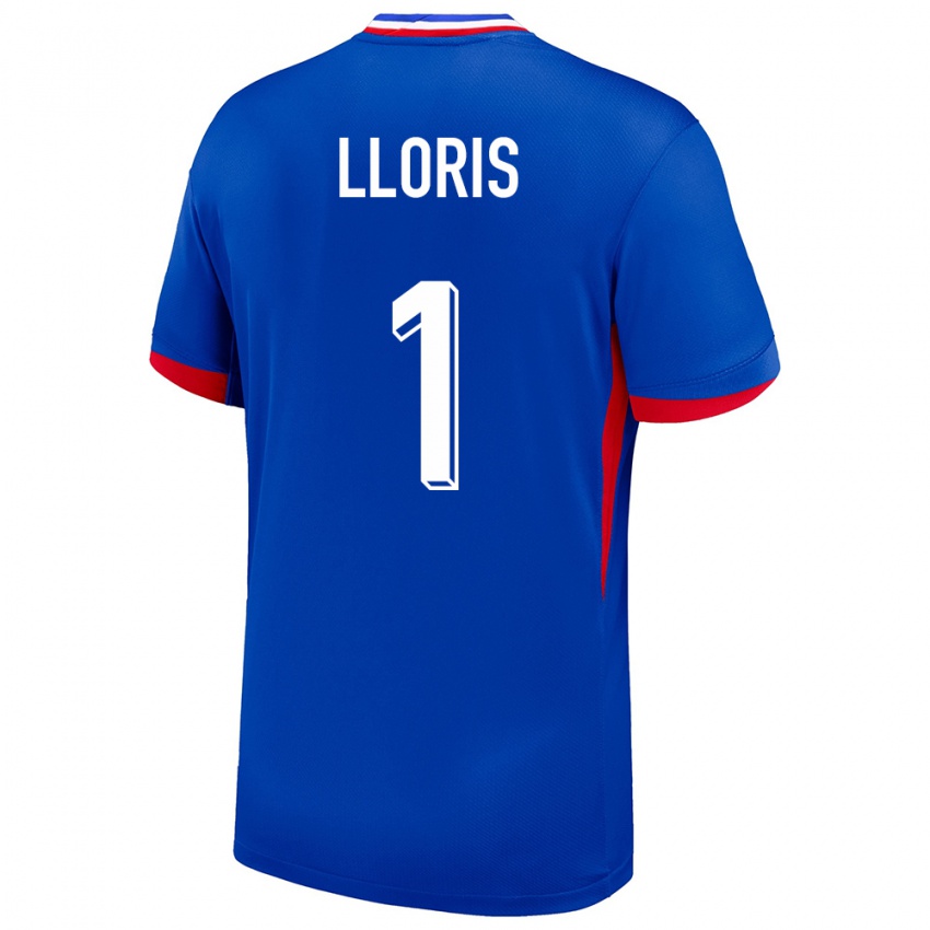 Bambino Maglia Francia Hugo Lloris #1 Blu Kit Gara Home 24-26 Maglietta