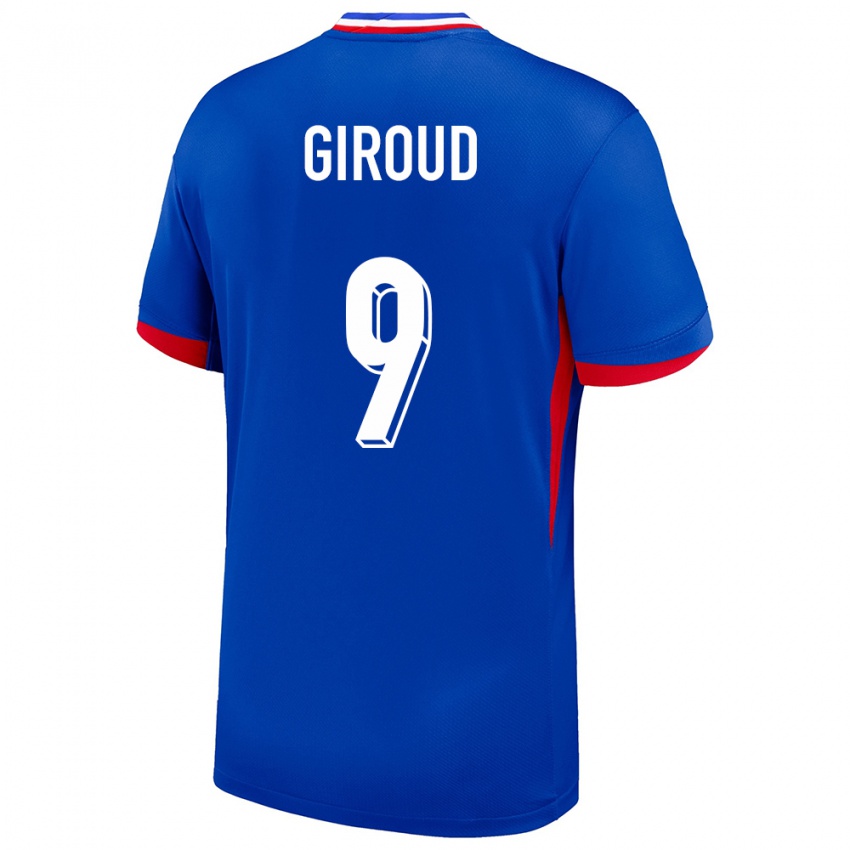 Bambino Maglia Francia Olivier Giroud #9 Blu Kit Gara Home 24-26 Maglietta