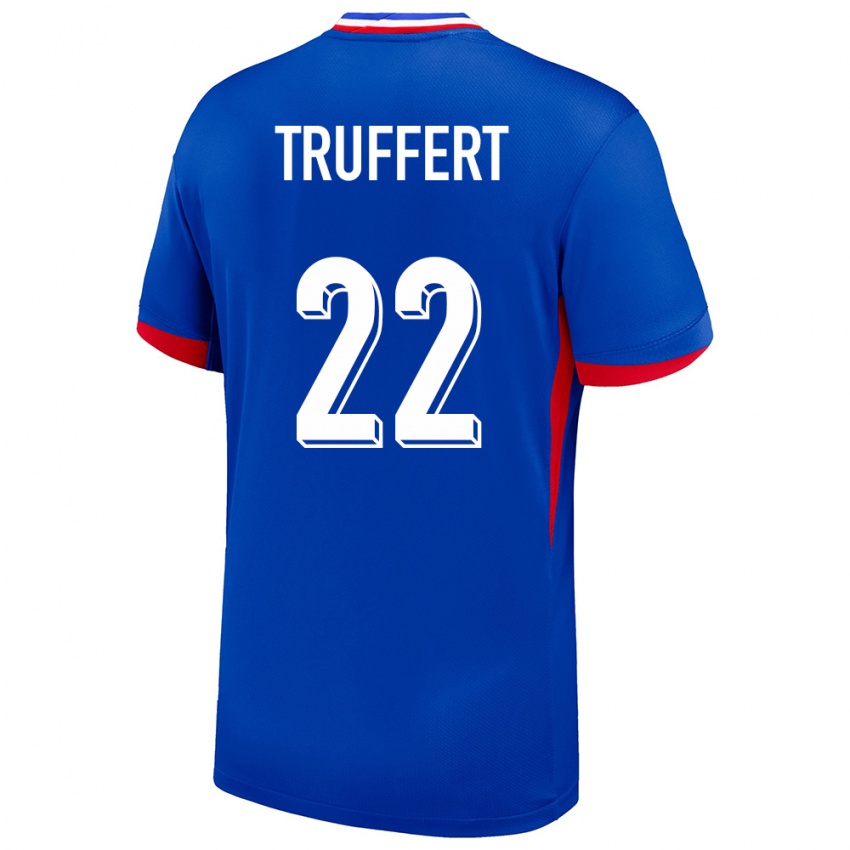 Bambino Maglia Francia Adrien Truffert #22 Blu Kit Gara Home 24-26 Maglietta