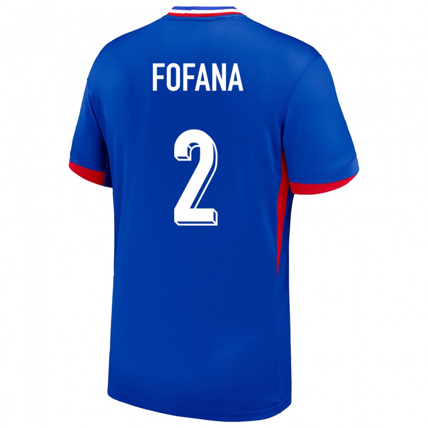 Bambino Maglia Francia Wesley Fofana #2 Blu Kit Gara Home 24-26 Maglietta