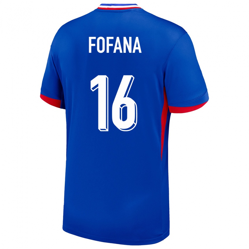 Bambino Maglia Francia Yahia Fofana #16 Blu Kit Gara Home 24-26 Maglietta