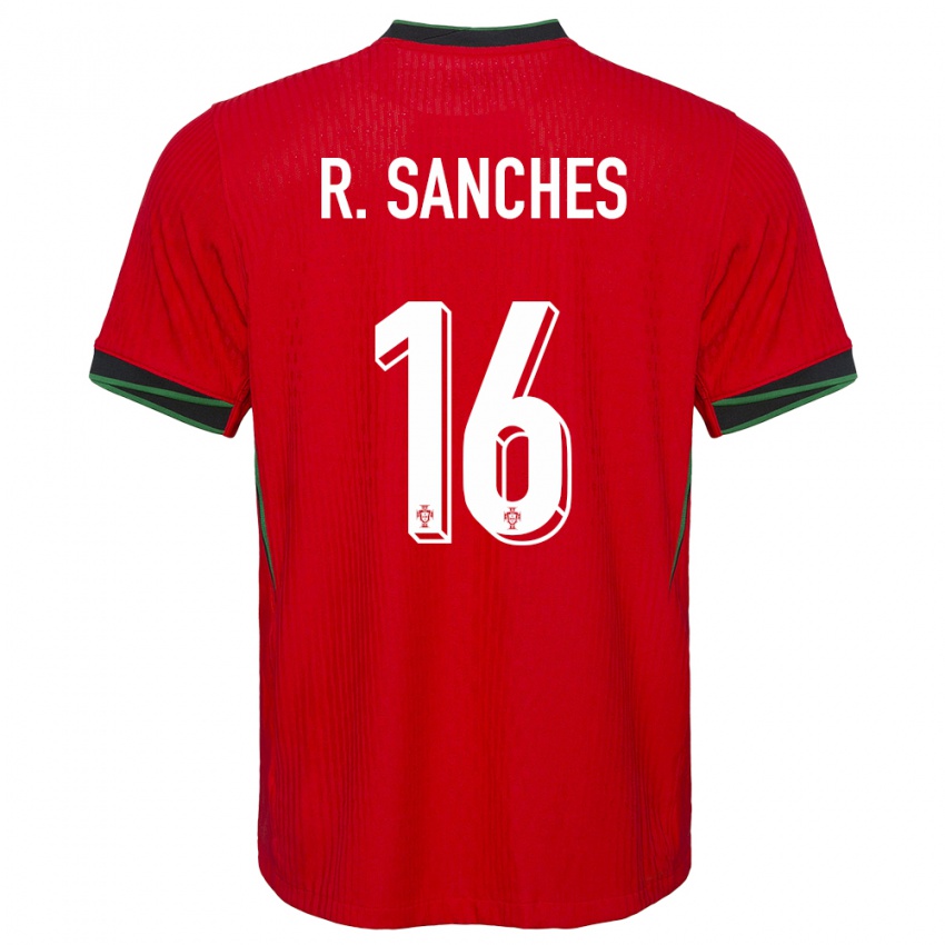 Bambino Maglia Portogallo Renato Sanches #16 Rosso Kit Gara Home 24-26 Maglietta