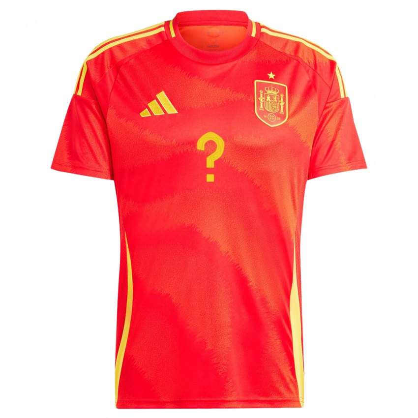 Bambino Maglia Spagna Il Tuo Nome #0 Rosso Kit Gara Home 24-26 Maglietta