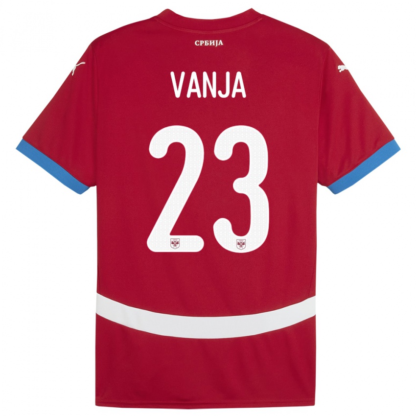 Bambino Maglia Serbia Vanja Milinkovic-Savic #23 Rosso Kit Gara Home 24-26 Maglietta