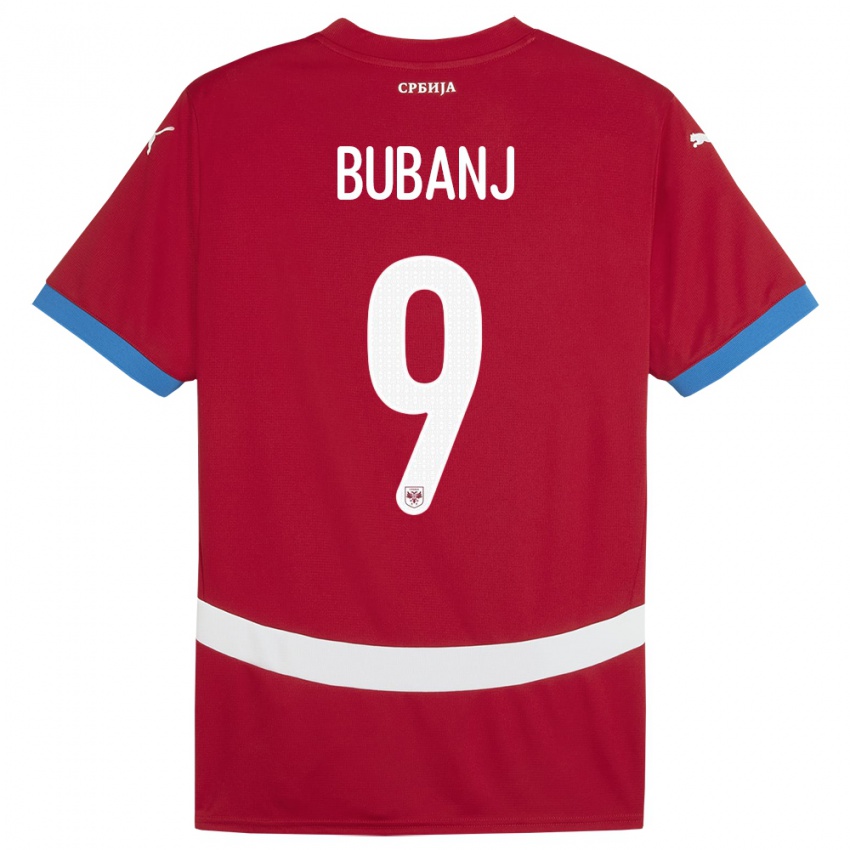 Bambino Maglia Serbia Mateja Bubanj #9 Rosso Kit Gara Home 24-26 Maglietta