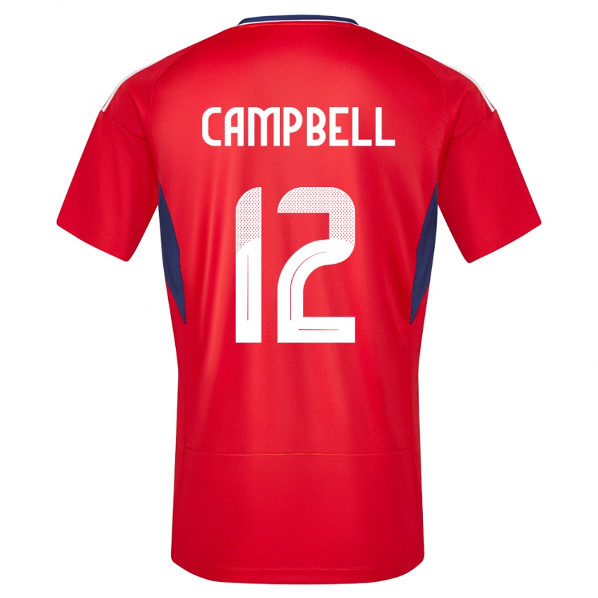 Bambino Maglia Costa Rica Joel Campbell #12 Rosso Kit Gara Home 24-26 Maglietta