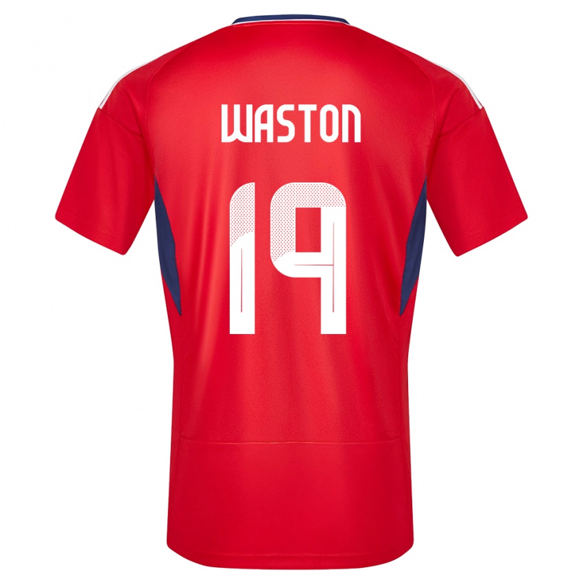 Bambino Maglia Costa Rica Kendall Waston #19 Rosso Kit Gara Home 24-26 Maglietta