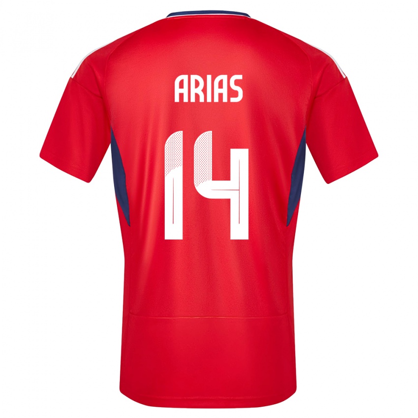 Bambino Maglia Costa Rica Timothy Arias #14 Rosso Kit Gara Home 24-26 Maglietta