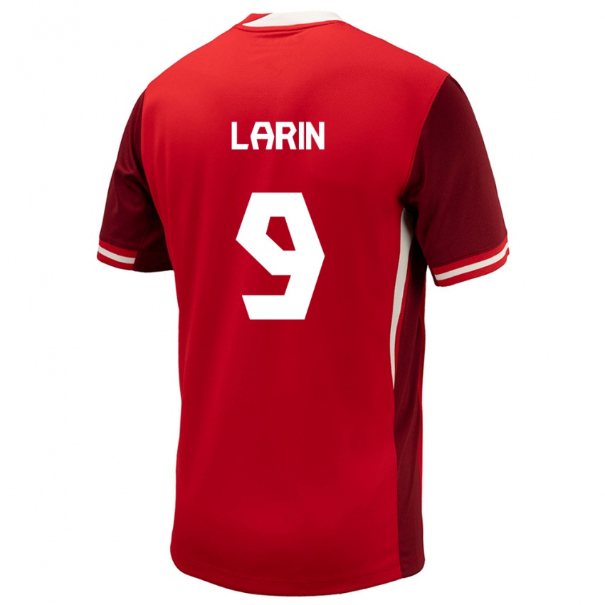 Bambino Maglia Canada Cyle Larin #9 Rosso Kit Gara Home 24-26 Maglietta