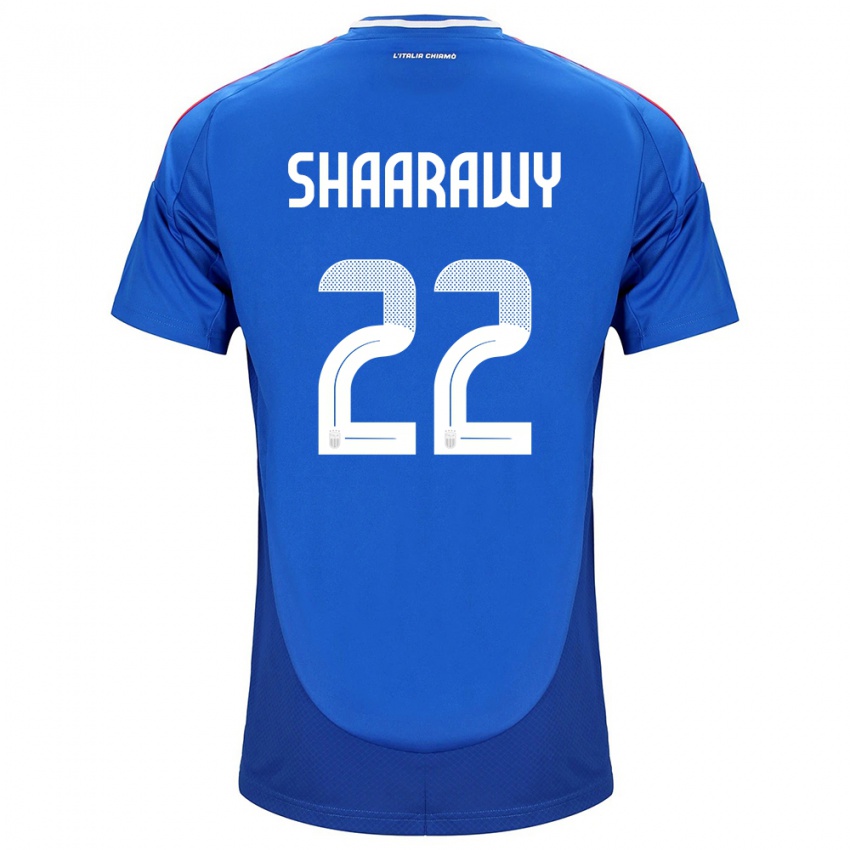 Bambino Maglia Italia Stephan El Shaarawy #22 Blu Kit Gara Home 24-26 Maglietta