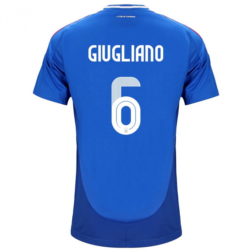 Bambino Maglia Italia Manuela Giugliano #6 Blu Kit Gara Home 24-26 Maglietta