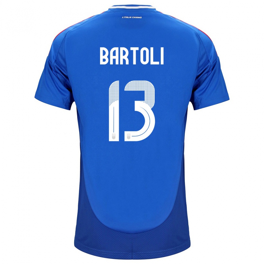 Bambino Maglia Italia Elisa Bartoli #13 Blu Kit Gara Home 24-26 Maglietta