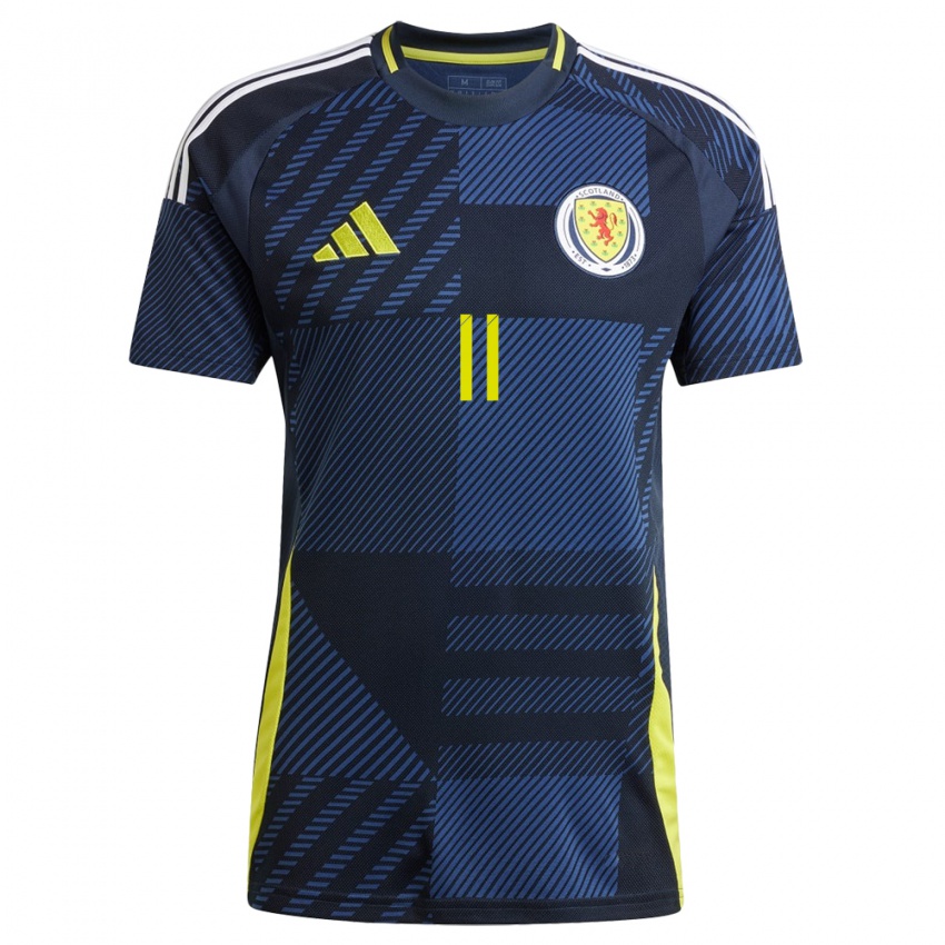 Bambino Maglia Scotland Ryan Christie #11 Blu Scuro Kit Gara Home 24-26 Maglietta