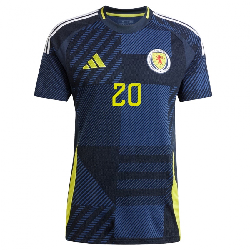 Bambino Maglia Scotland Kirsty Smith #20 Blu Scuro Kit Gara Home 24-26 Maglietta