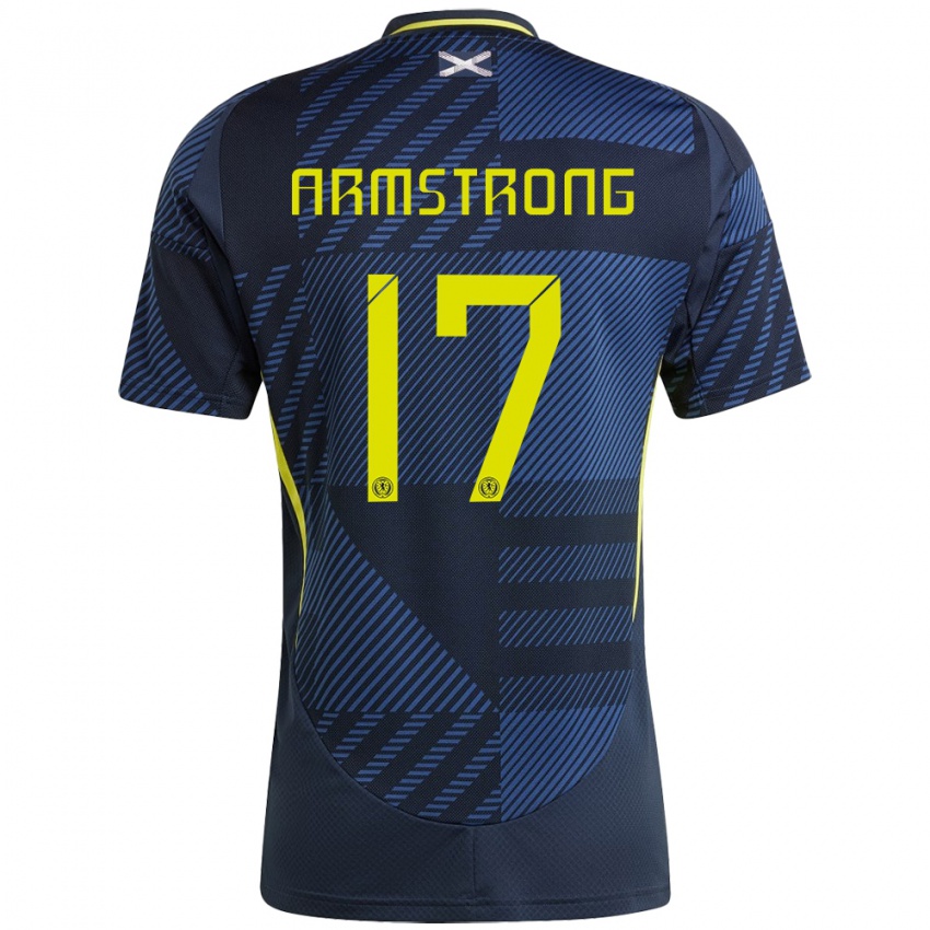 Bambino Maglia Scotland Stuart Armstrong #17 Blu Scuro Kit Gara Home 24-26 Maglietta