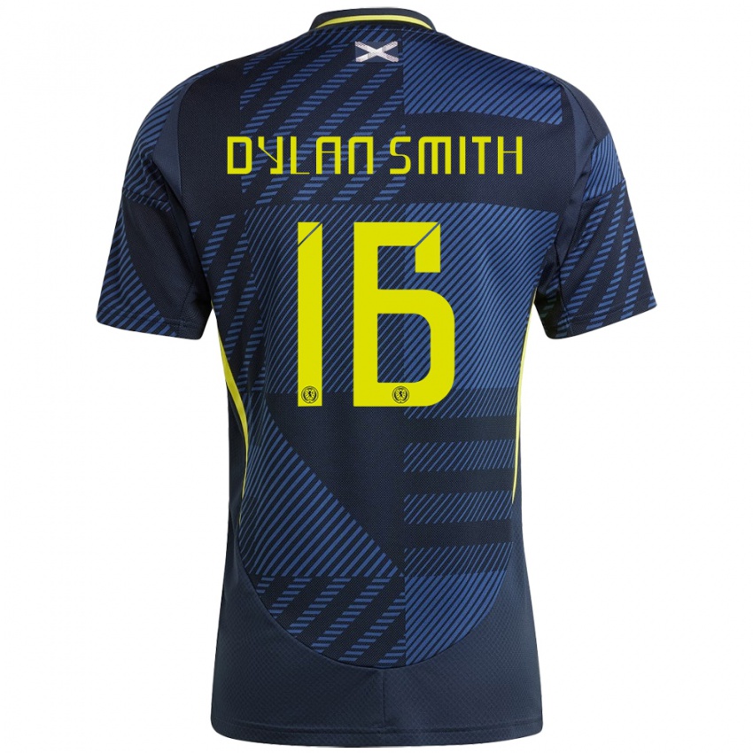 Bambino Maglia Scotland Dylan Smith #16 Blu Scuro Kit Gara Home 24-26 Maglietta