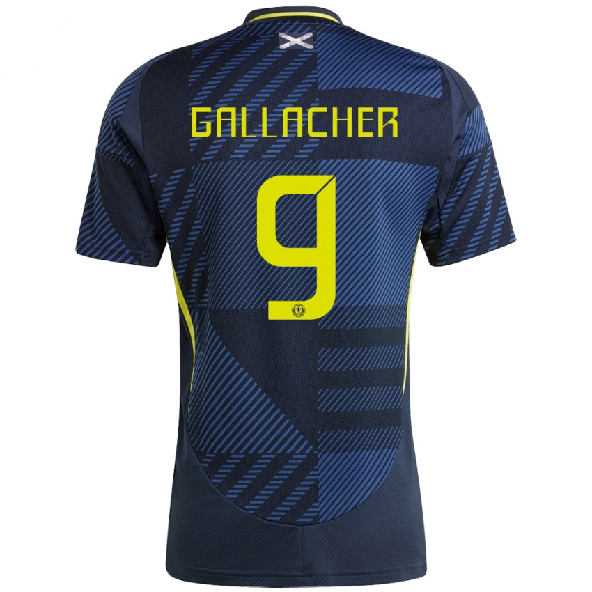 Bambino Maglia Scotland Amy Gallacher #9 Blu Scuro Kit Gara Home 24-26 Maglietta