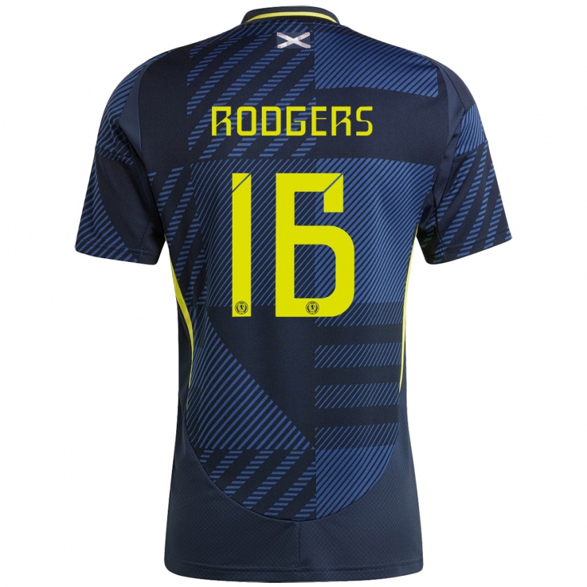 Bambino Maglia Scotland Amy Rodgers #16 Blu Scuro Kit Gara Home 24-26 Maglietta