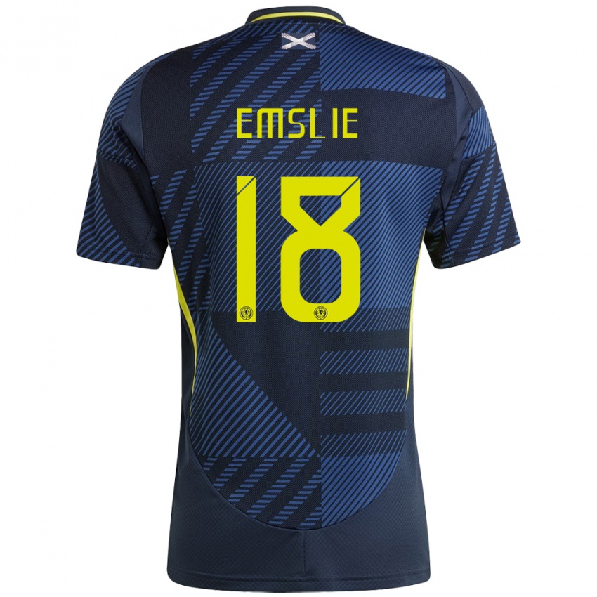 Bambino Maglia Scotland Claire Emslie #18 Blu Scuro Kit Gara Home 24-26 Maglietta