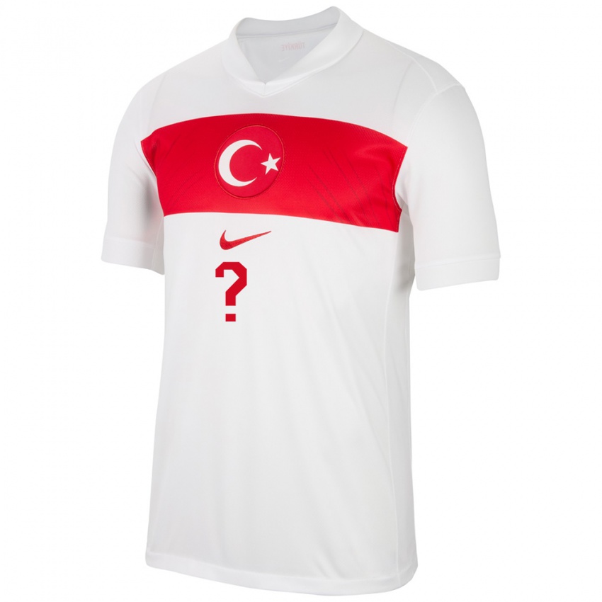 Bambino Maglia Turchia Görkem Yavuz #0 Bianco Kit Gara Home 24-26 Maglietta