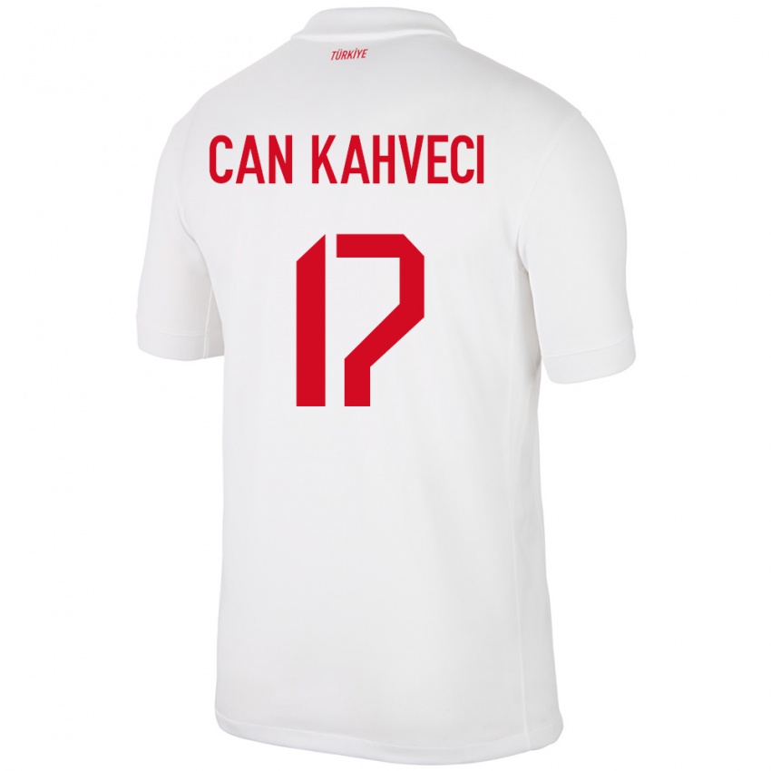 Bambino Maglia Turchia İrfan Can Kahveci #17 Bianco Kit Gara Home 24-26 Maglietta