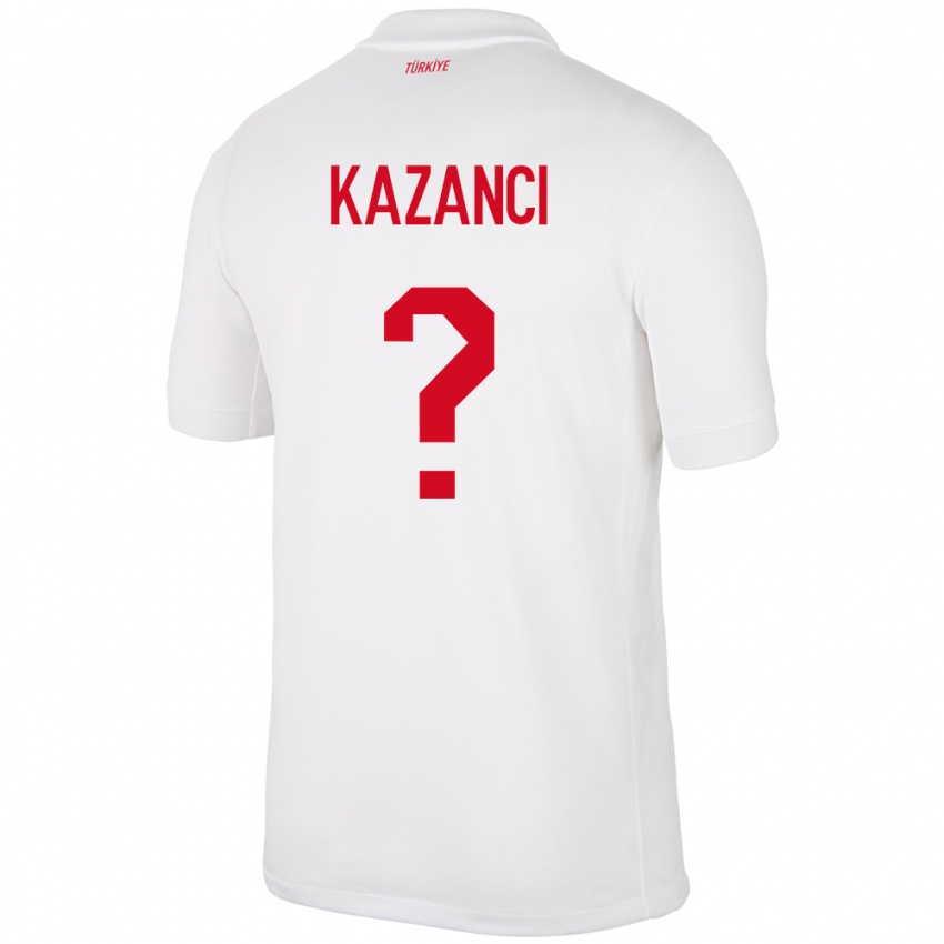 Bambino Maglia Turchia Şant Kazancı #0 Bianco Kit Gara Home 24-26 Maglietta