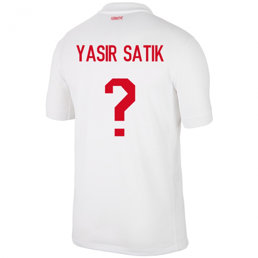 Bambino Maglia Turchia Üveys Yasir Satık #0 Bianco Kit Gara Home 24-26 Maglietta