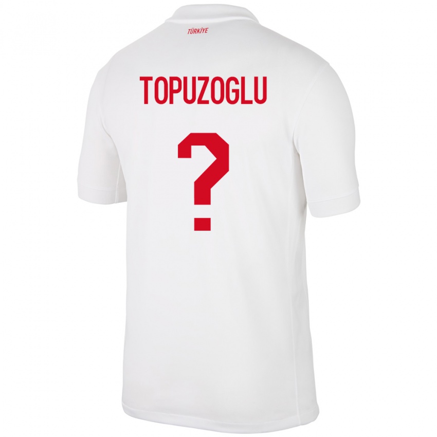 Bambino Maglia Turchia Berna Topuzoğlu #0 Bianco Kit Gara Home 24-26 Maglietta