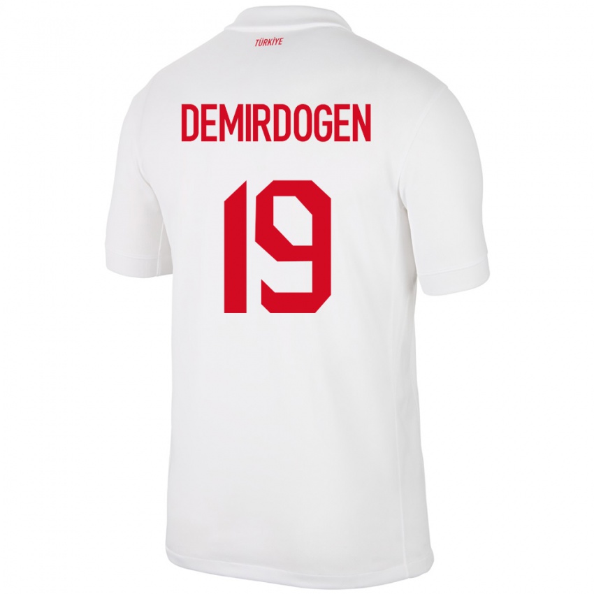 Bambino Maglia Turchia Neslihan Demirdögen #19 Bianco Kit Gara Home 24-26 Maglietta