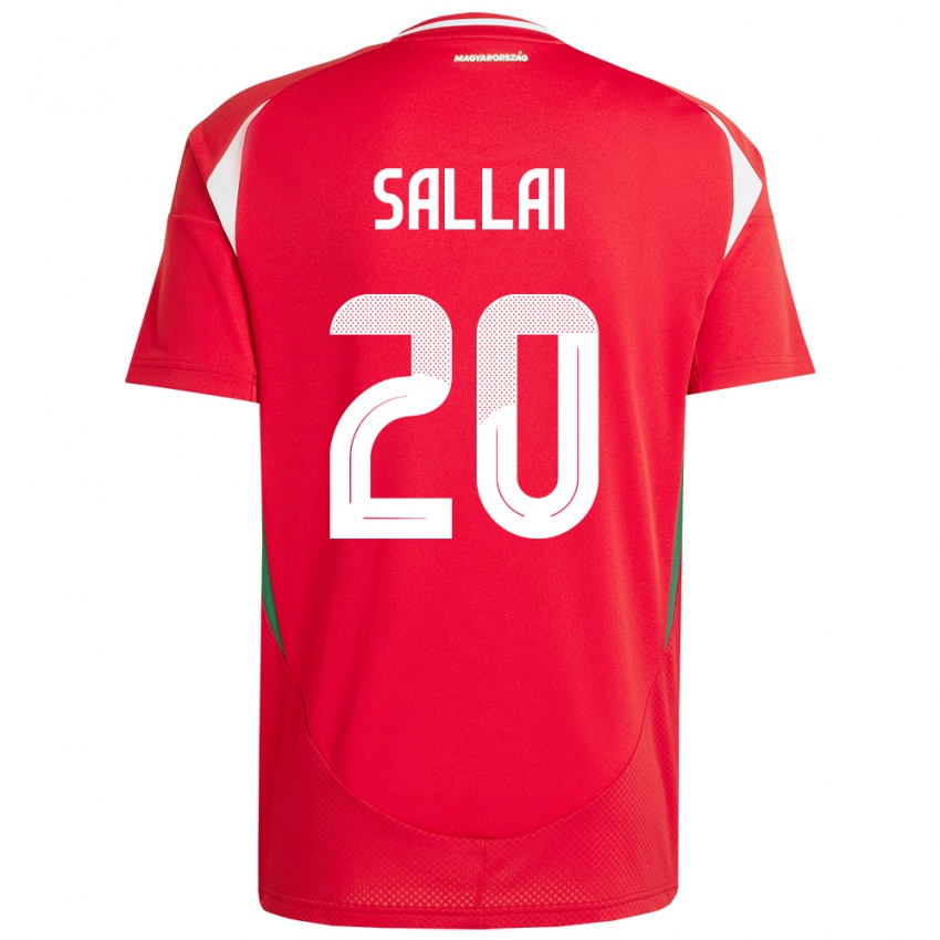 Bambino Maglia Ungheria Roland Sallai #20 Rosso Kit Gara Home 24-26 Maglietta