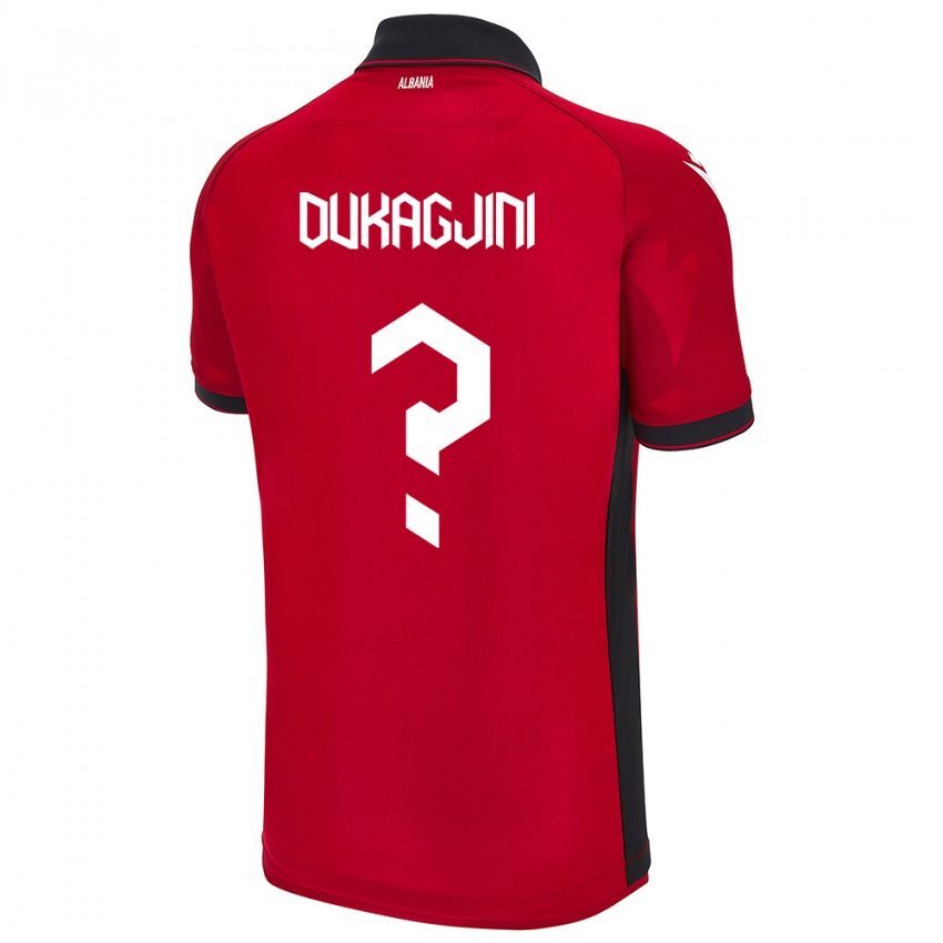 Bambino Maglia Albania Rinor Dukagjini #0 Rosso Kit Gara Home 24-26 Maglietta