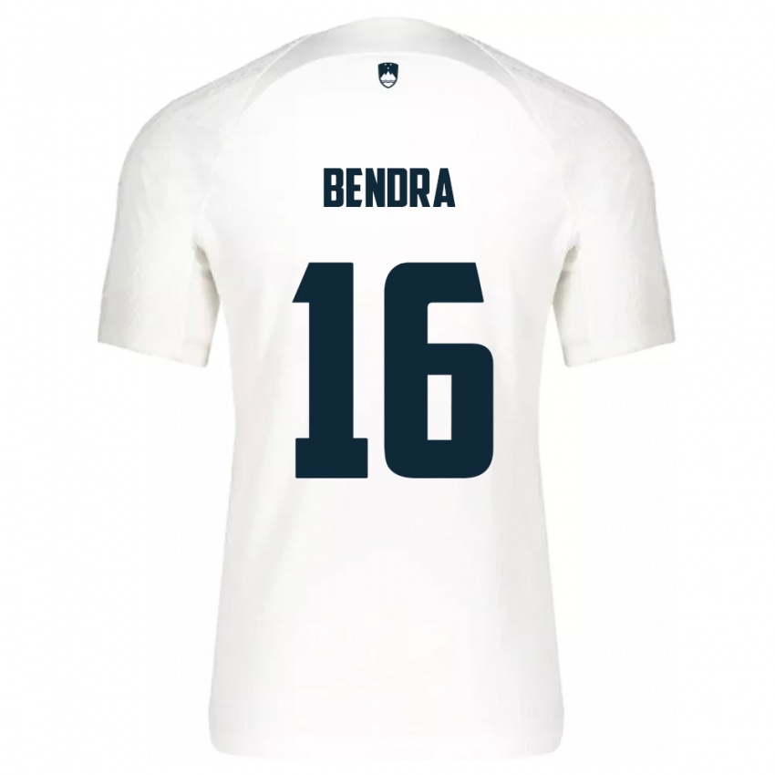 Bambino Maglia Slovenia Kristjan Bendra #16 Bianco Kit Gara Home 24-26 Maglietta