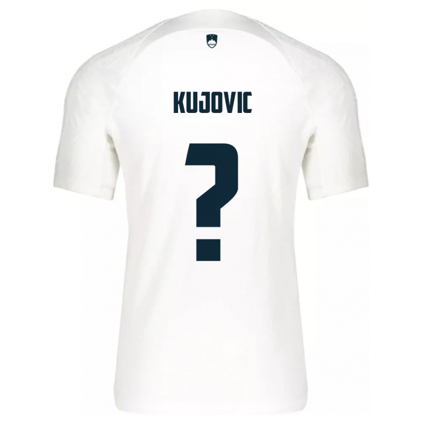 Bambino Maglia Slovenia Tian Kujovic #0 Bianco Kit Gara Home 24-26 Maglietta