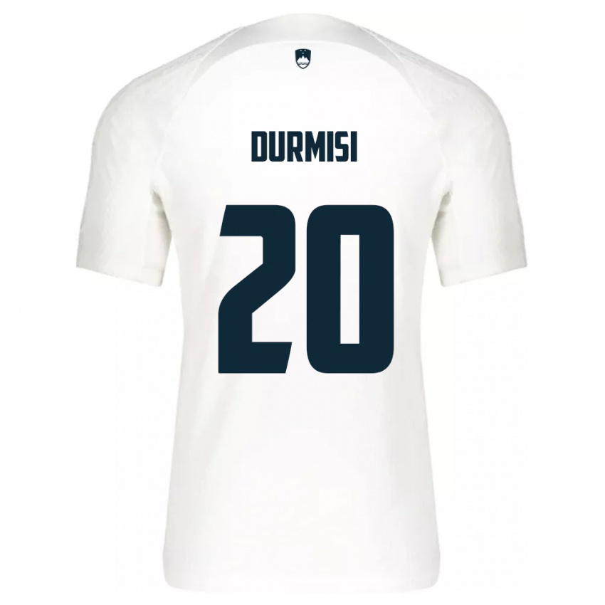 Bambino Maglia Slovenia Arman Durmisi #20 Bianco Kit Gara Home 24-26 Maglietta