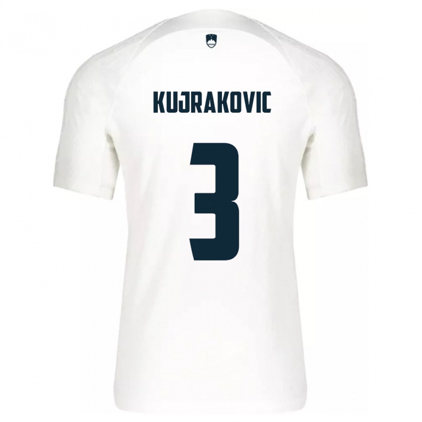 Bambino Maglia Slovenia Minel Kujrakovic #3 Bianco Kit Gara Home 24-26 Maglietta