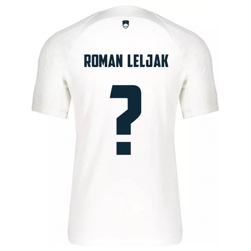 Bambino Maglia Slovenia Nejc Roman Leljak #0 Bianco Kit Gara Home 24-26 Maglietta