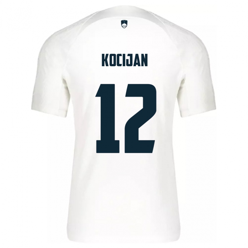 Bambino Maglia Slovenia Iva Kocijan #12 Bianco Kit Gara Home 24-26 Maglietta