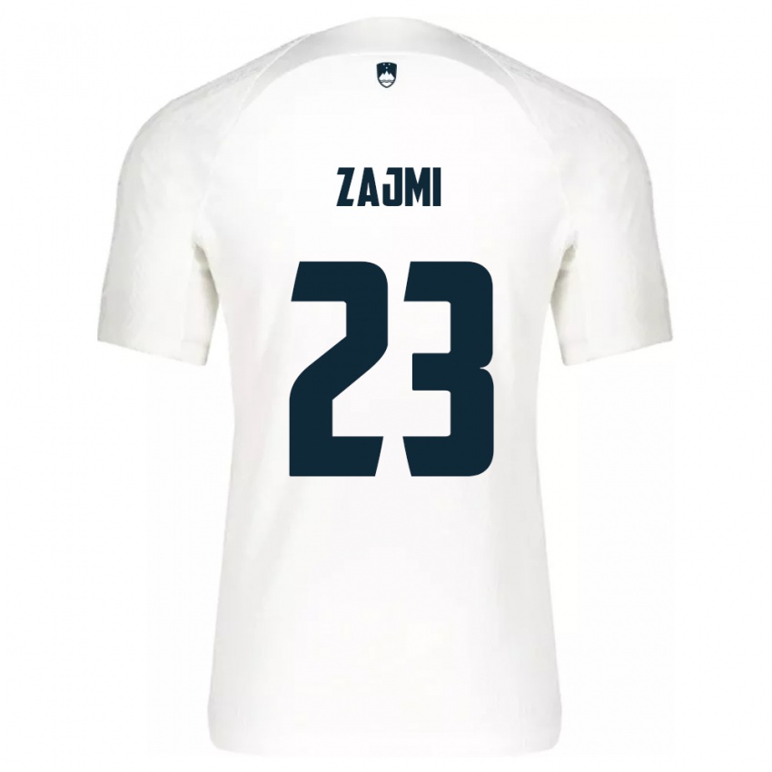 Bambino Maglia Slovenia Luana Zajmi #23 Bianco Kit Gara Home 24-26 Maglietta