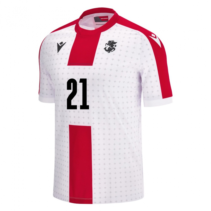 Bambino Maglia Georgia Karse #21 Bianco Kit Gara Home 24-26 Maglietta