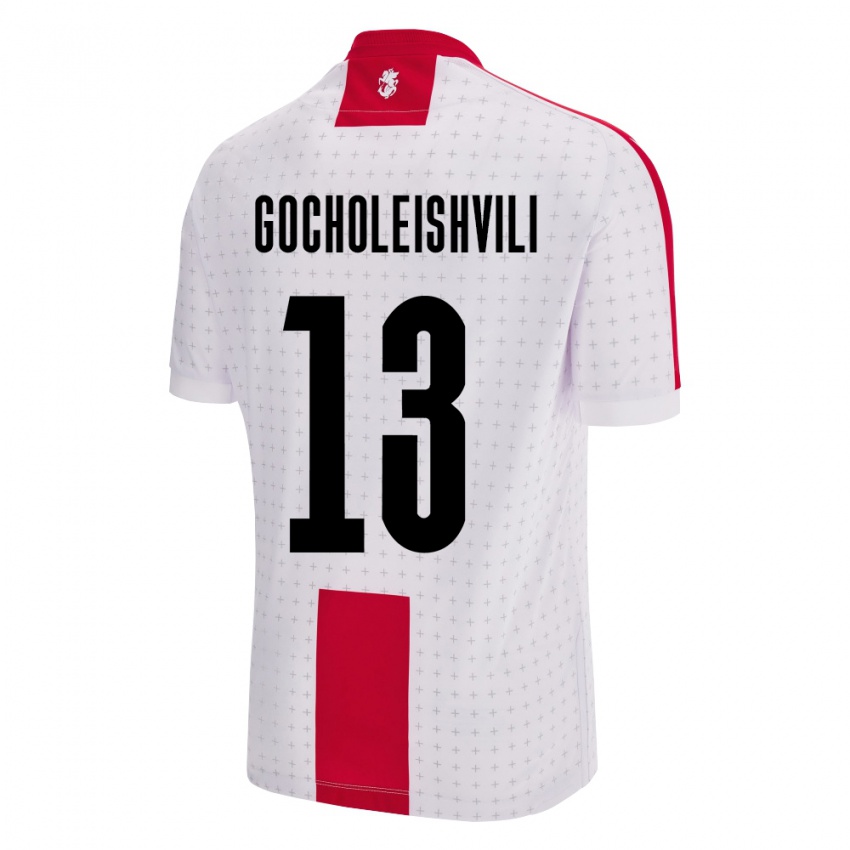 Bambino Maglia Georgia Giorgi Gocholeishvili #13 Bianco Kit Gara Home 24-26 Maglietta