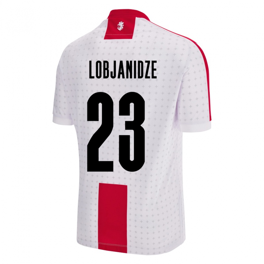 Bambino Maglia Georgia Saba Lobjanidze #23 Bianco Kit Gara Home 24-26 Maglietta