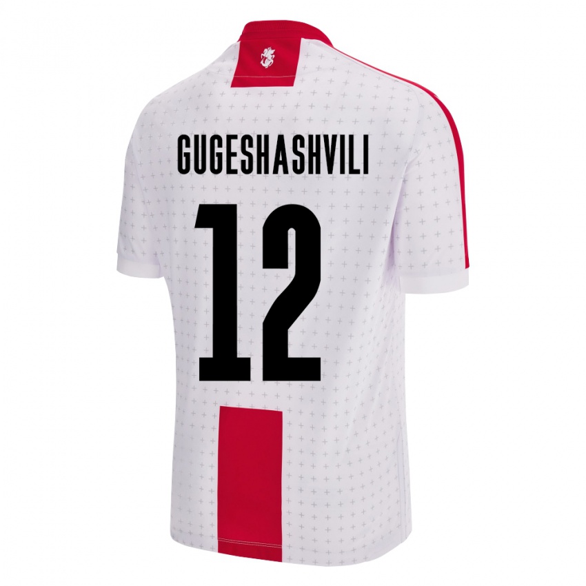 Bambino Maglia Georgia Luka Gugeshashvili #12 Bianco Kit Gara Home 24-26 Maglietta