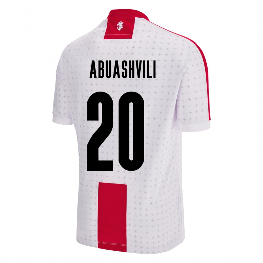 Bambino Maglia Georgia Giorgi Abuashvili #20 Bianco Kit Gara Home 24-26 Maglietta