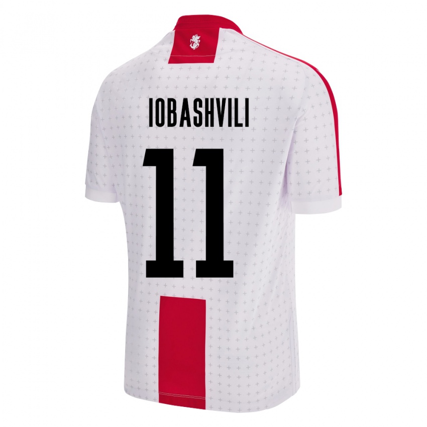 Bambino Maglia Georgia Jaduli Iobashvili #11 Bianco Kit Gara Home 24-26 Maglietta