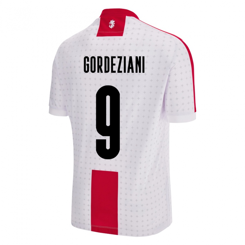 Bambino Maglia Georgia Vasilios Gordeziani #9 Bianco Kit Gara Home 24-26 Maglietta