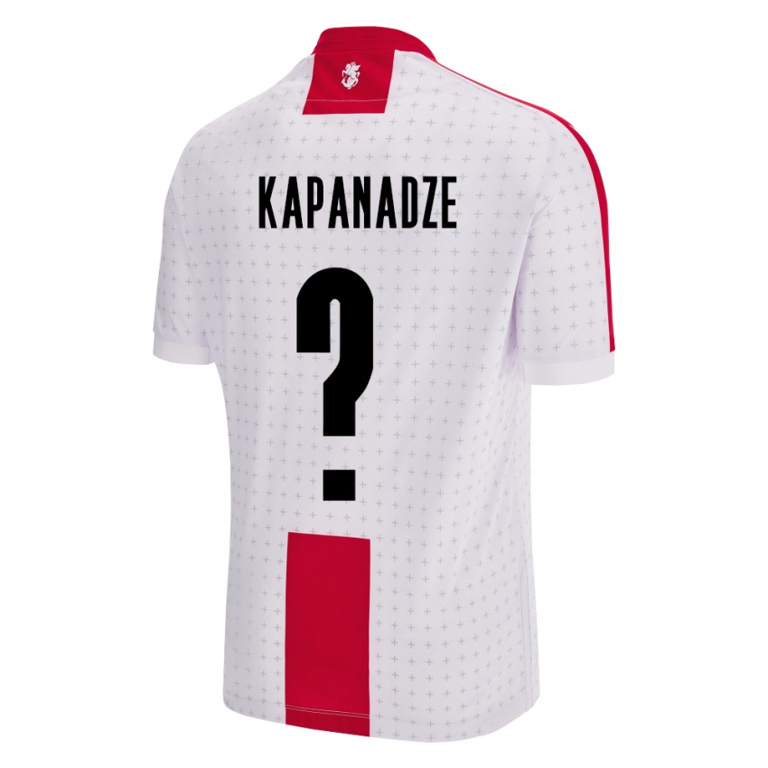 Bambino Maglia Georgia Avto Kapanadze #0 Bianco Kit Gara Home 24-26 Maglietta