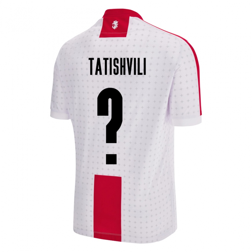 Bambino Maglia Georgia Sandro Tatishvili #0 Bianco Kit Gara Home 24-26 Maglietta