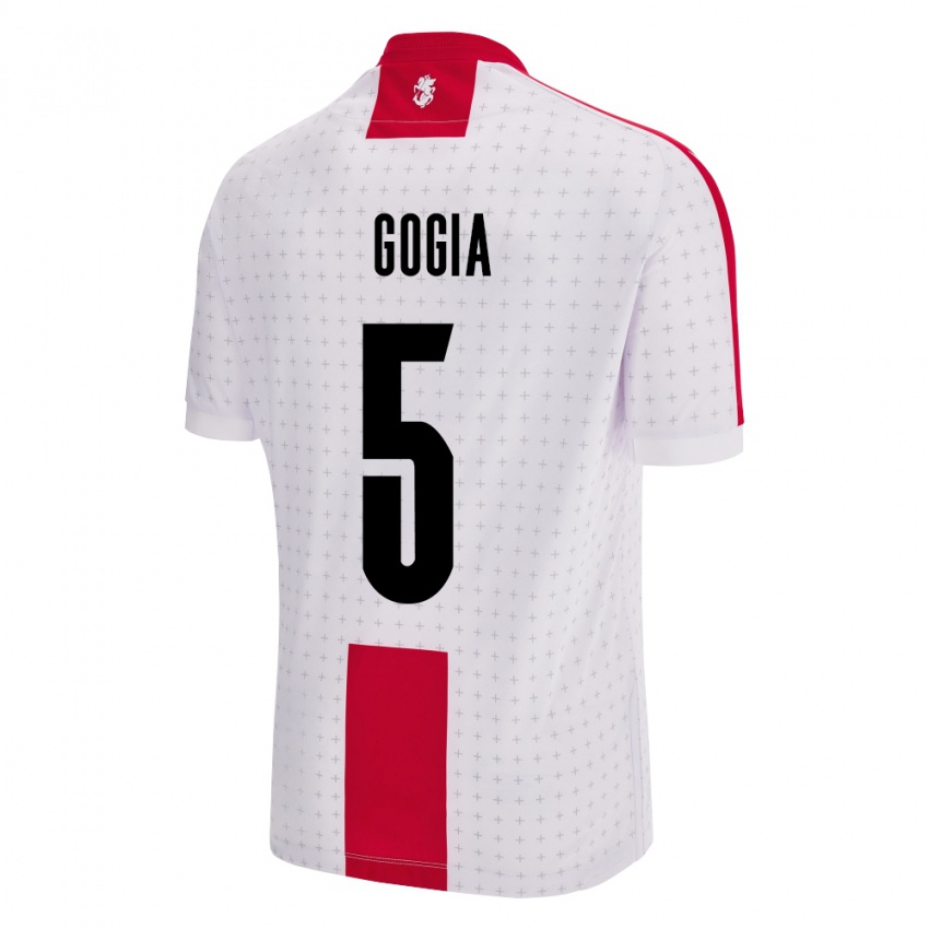 Bambino Maglia Georgia Gigi Gogia #5 Bianco Kit Gara Home 24-26 Maglietta