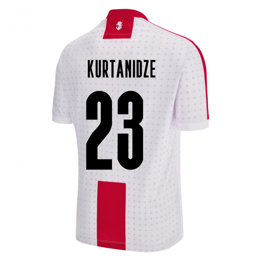 Bambino Maglia Georgia Revaz Kurtanidze #23 Bianco Kit Gara Home 24-26 Maglietta